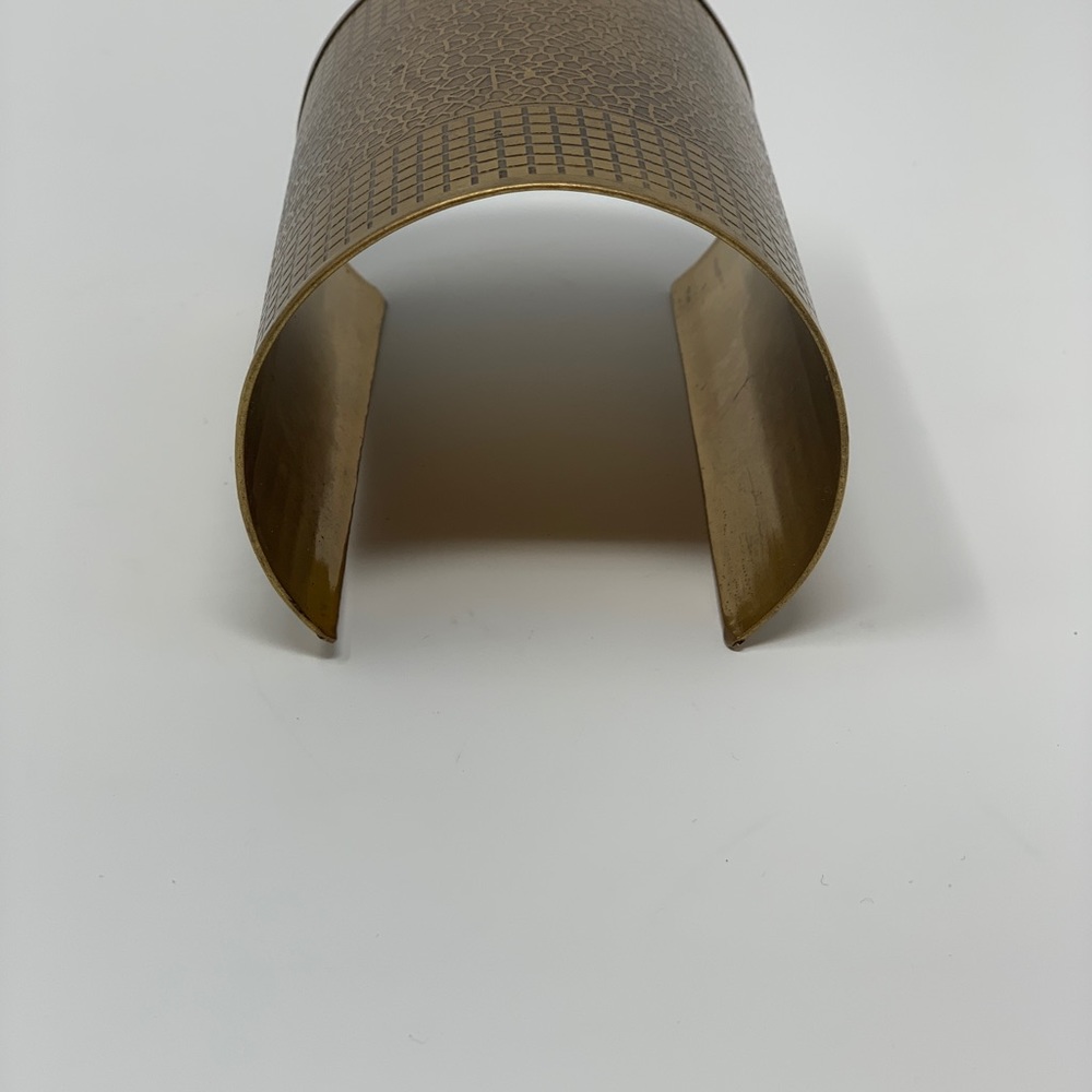 Oversized Gold Metal Cuff - Picture 3 of 5
